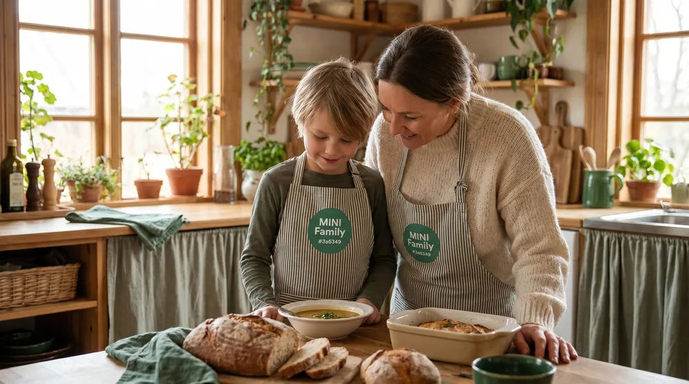 Børn på 4 og 6 år maler på stort ark papir på gulvet med farverige temperafarver
